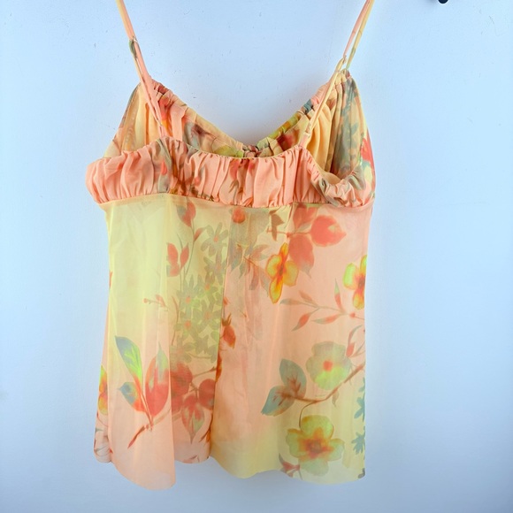 Urban Outfitters UO Angelic Longline Flyaway Sheer Floral Cami Tank Flowy Small* - Picture 6 of 11